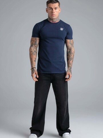 SikSilk Shirt 'Essentials' in Blau