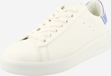 GUESS حذاء رياضي بلا رقبة 'ROCKIES8' بلون أبيض: الأمام