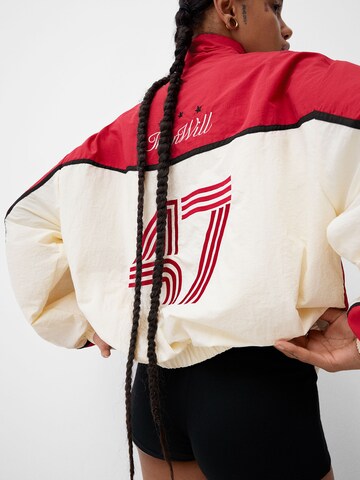 Bershka Tussenjas in Rood