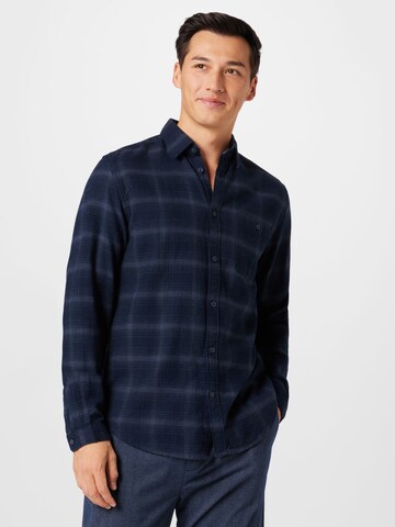 TOM TAILOR Regular fit Button Up Shirt in Blue: front