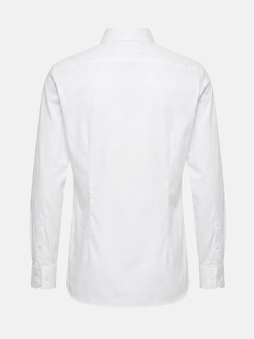 Regular fit Camicia 'DOBBY ENGINEERD MODERN FIT SHIRT CAMICIA' di Michael Kors in bianco