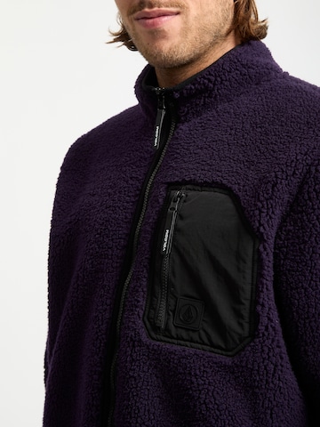 Volcom Fleece jacket 'Muzzer Fuzzar' in Purple