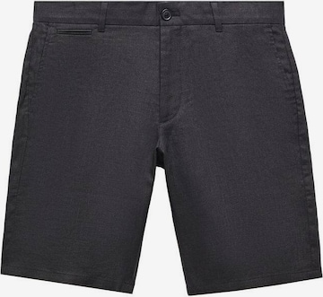 MANGO MAN Regular Pants 'carp' in Black: front