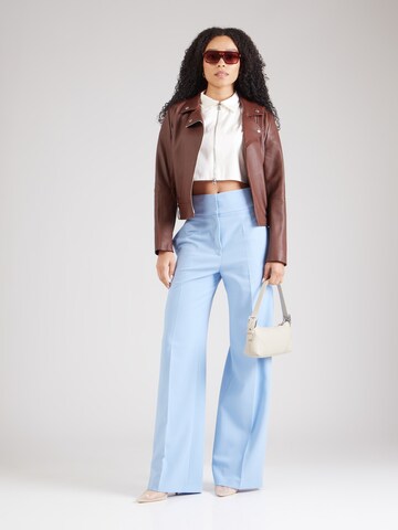 HUGO Wide leg Pantalon 'Himia' in Blauw
