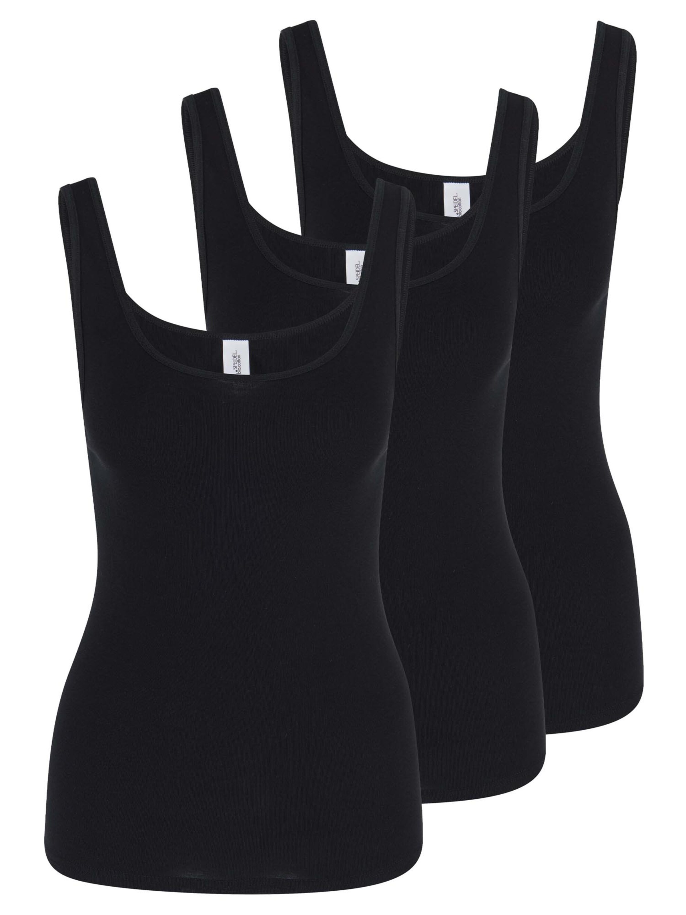 SPEIDEL Undershirt 'bio.cotton' in Black: front