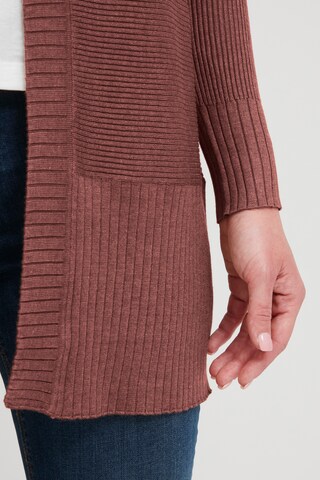 Fransa Knit Cardigan in Brown