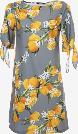 Madam-T Minikleid 'GZHEL' in gelb / grau, Produktansicht