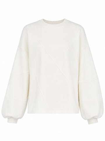 Sweat-shirt 'ELEVATE_ Vera' I want the moon en beige : devant