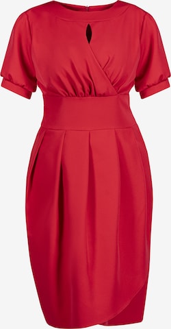 Karko Dress ' INGRIDA ' in Red: front