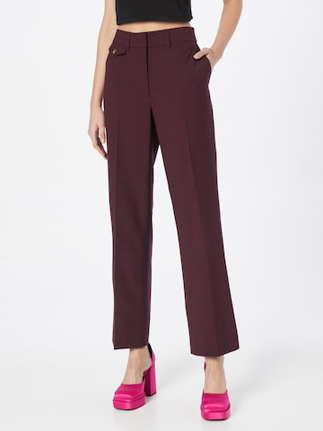 KAREN BY SIMONSEN Lużny krój Spodnie w kant 'Fydney' w kolorze fioletowy: przód