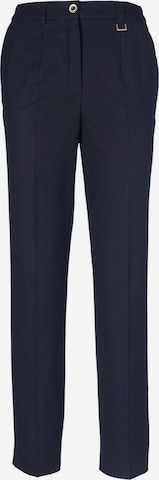 Coupe slim Pantalon 'Anna' Goldner en bleu : devant