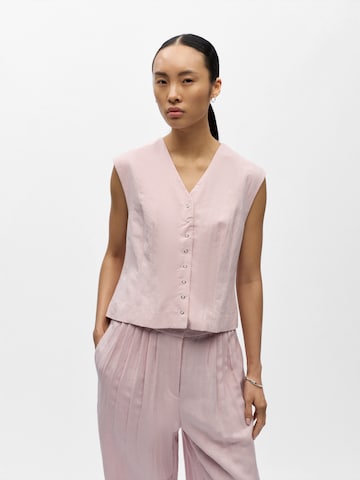 OBJECT Gilet 'OBJMOLLY' in Lila: voorkant