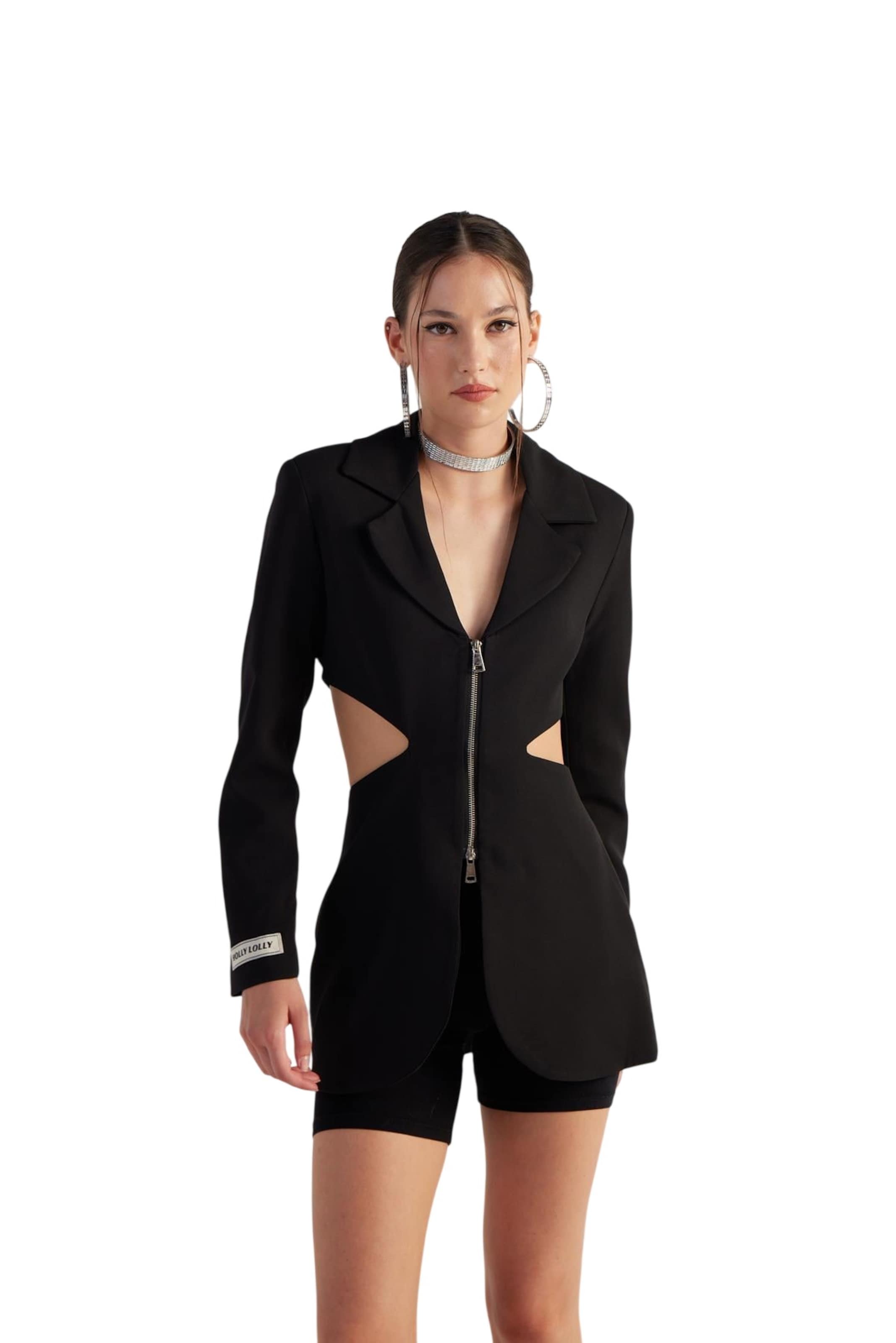 HOLLY LOLLY Blazer in Black: front