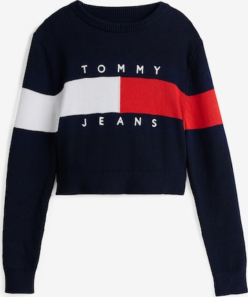 Pull-over Tommy Jeans en bleu : devant