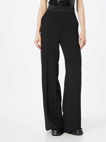 Marella Wide leg Pleated Pants 'PLATA' in Black: front