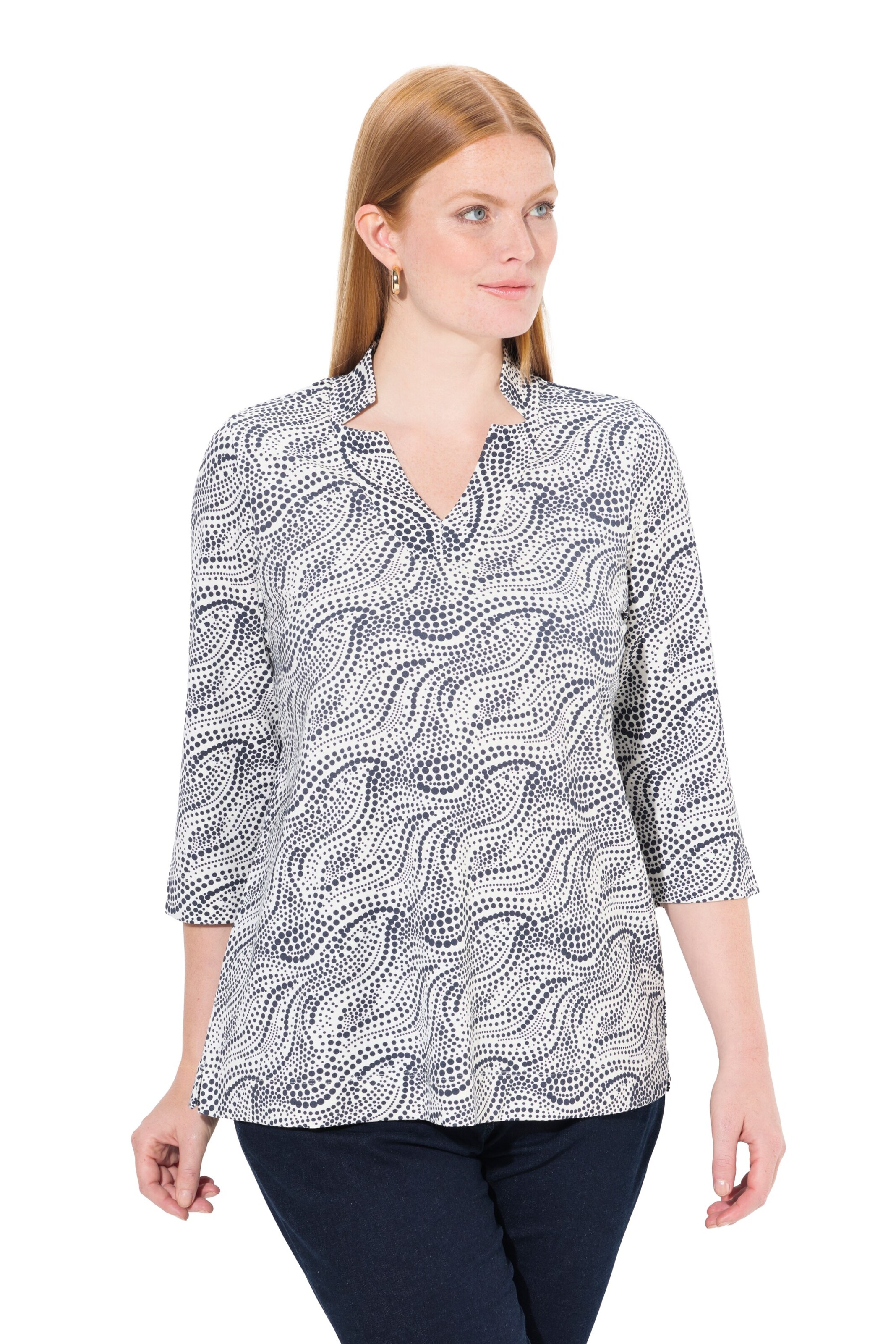 Ulla Popken Bluse in Weiß: Vorderseite