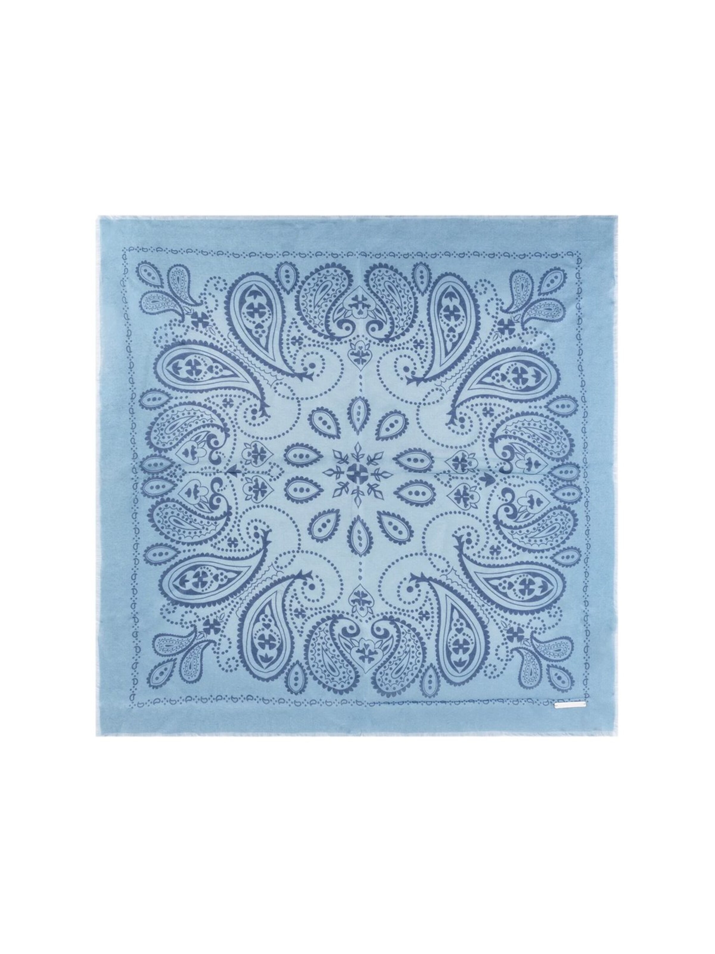 SILK & CASHMERE Schal in Blau: Vorderseite