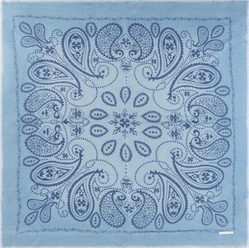 Foulard SILK & CASHMERE en bleu : devant