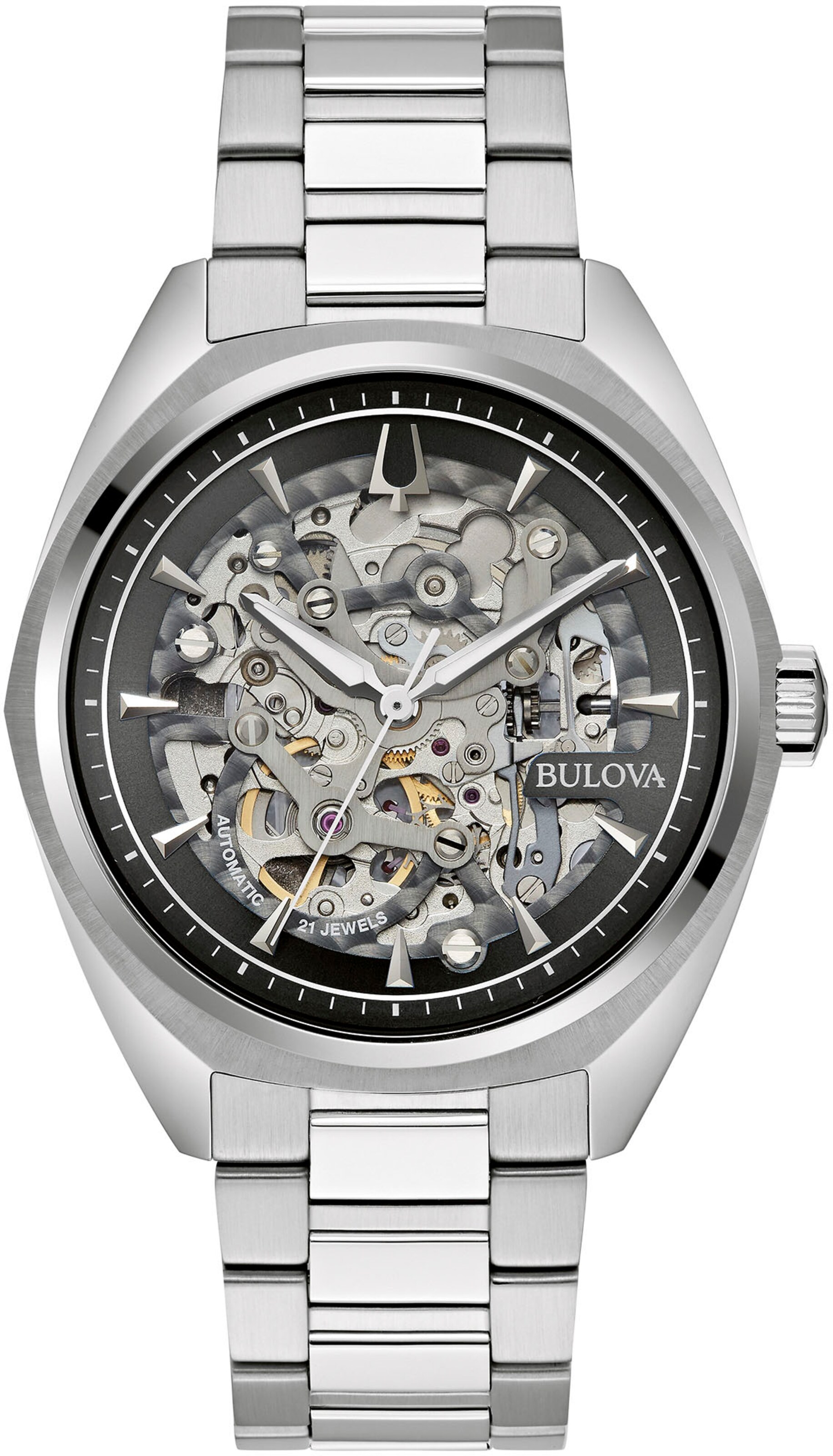 Bulova Analog Watch in Silver: front