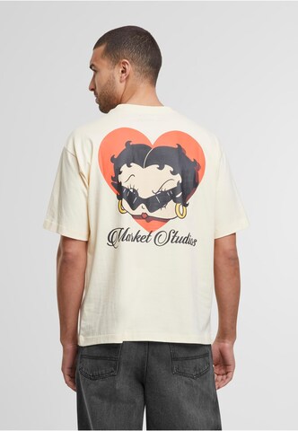MARKET Shirt 'Betty Boop Sweetheart' in Beige: voorkant