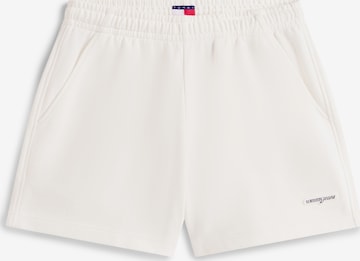 Tommy Jeans Ohlapna forma Hlače | bela barva: sprednja stran