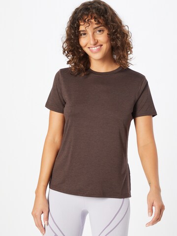 ENDURANCE Performance Shirt 'Maje' in Brown: front