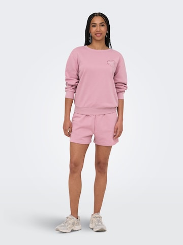 Sweat-shirt 'ONPCava' ONLY PLAY en rose