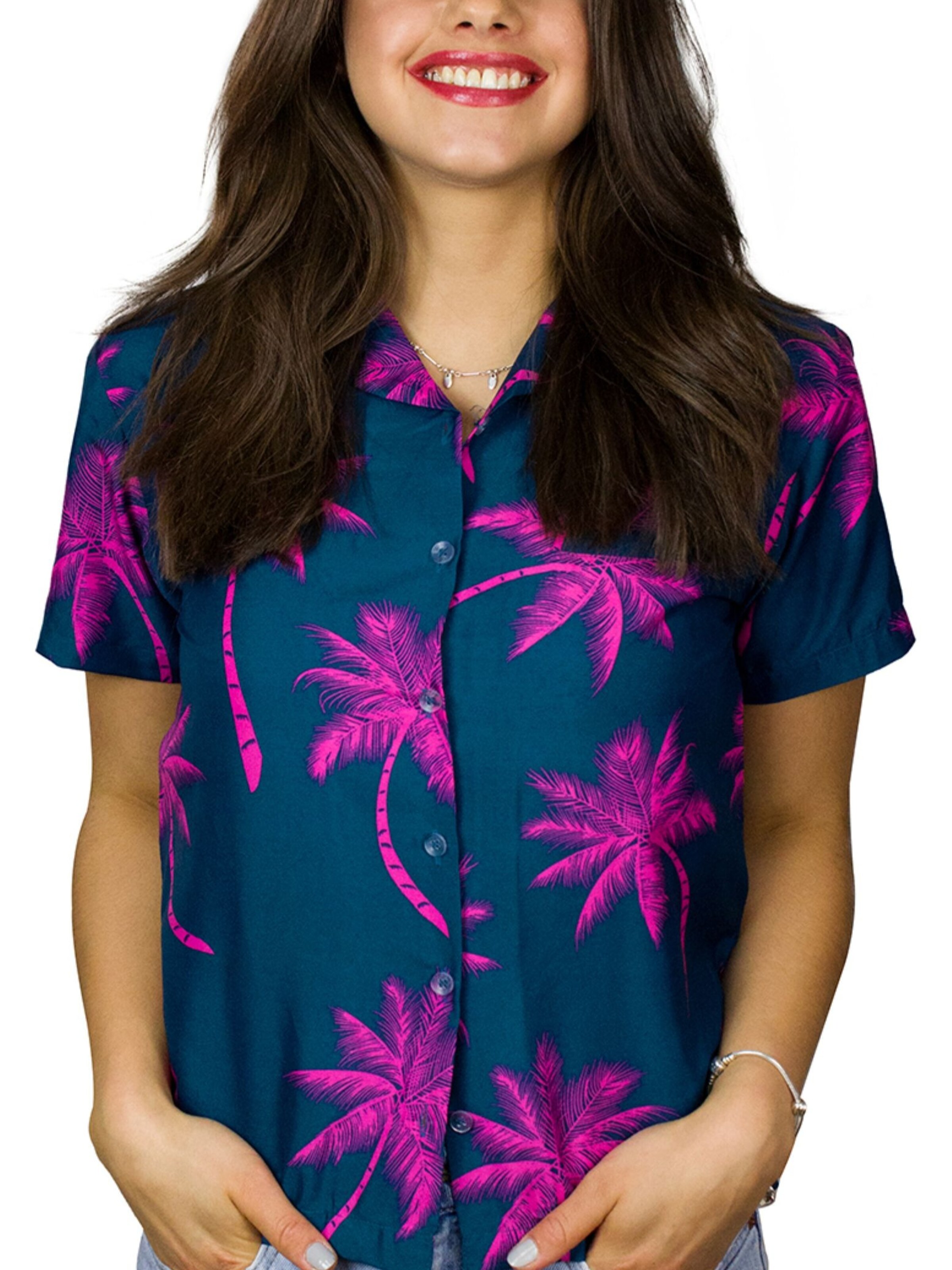 King Kameha Bluse 'Palmshadow'‌‌‌‌‌‌ in Grün