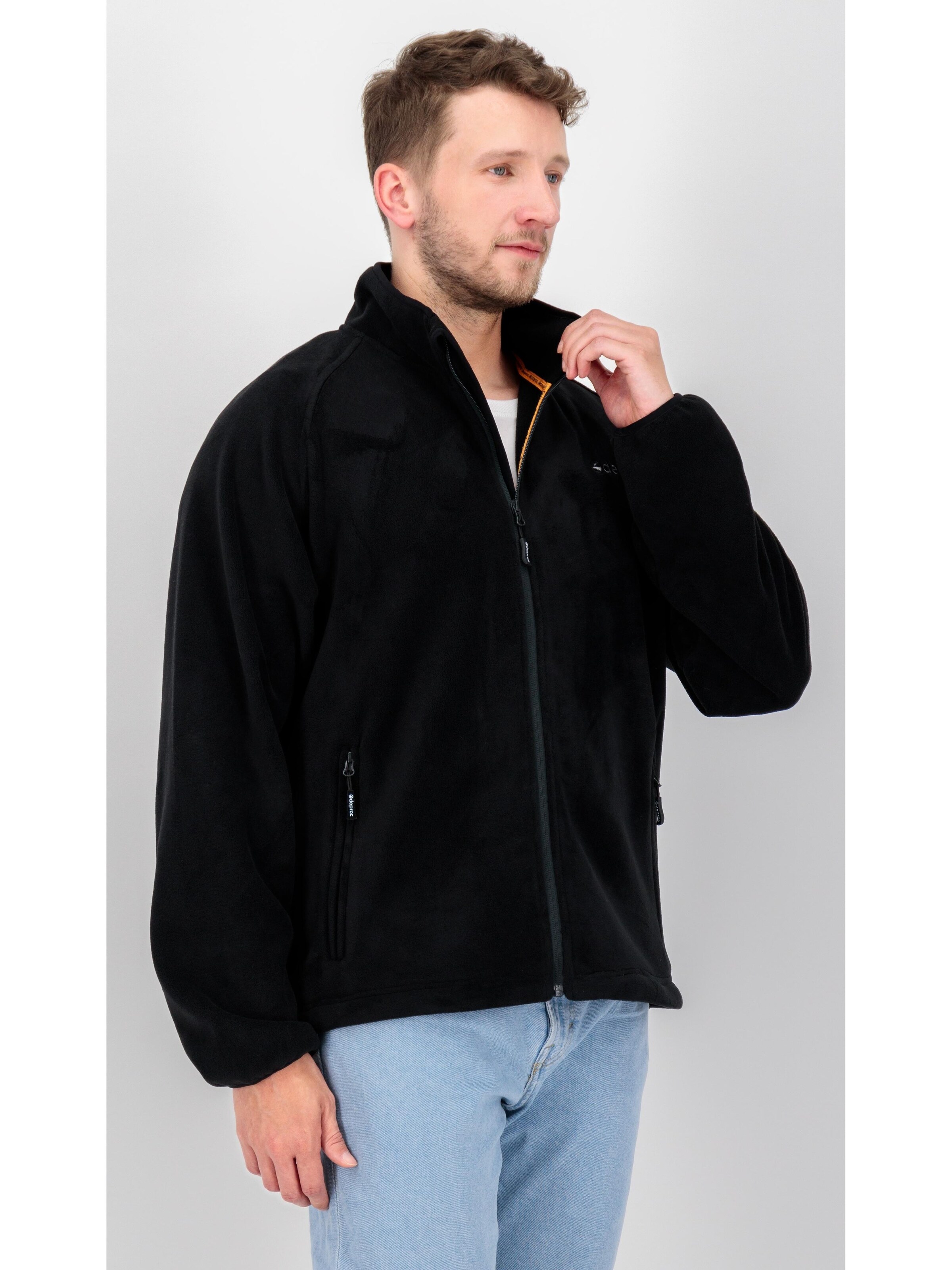 deproc Fleece Jacket 'WAWA BAY' in Black