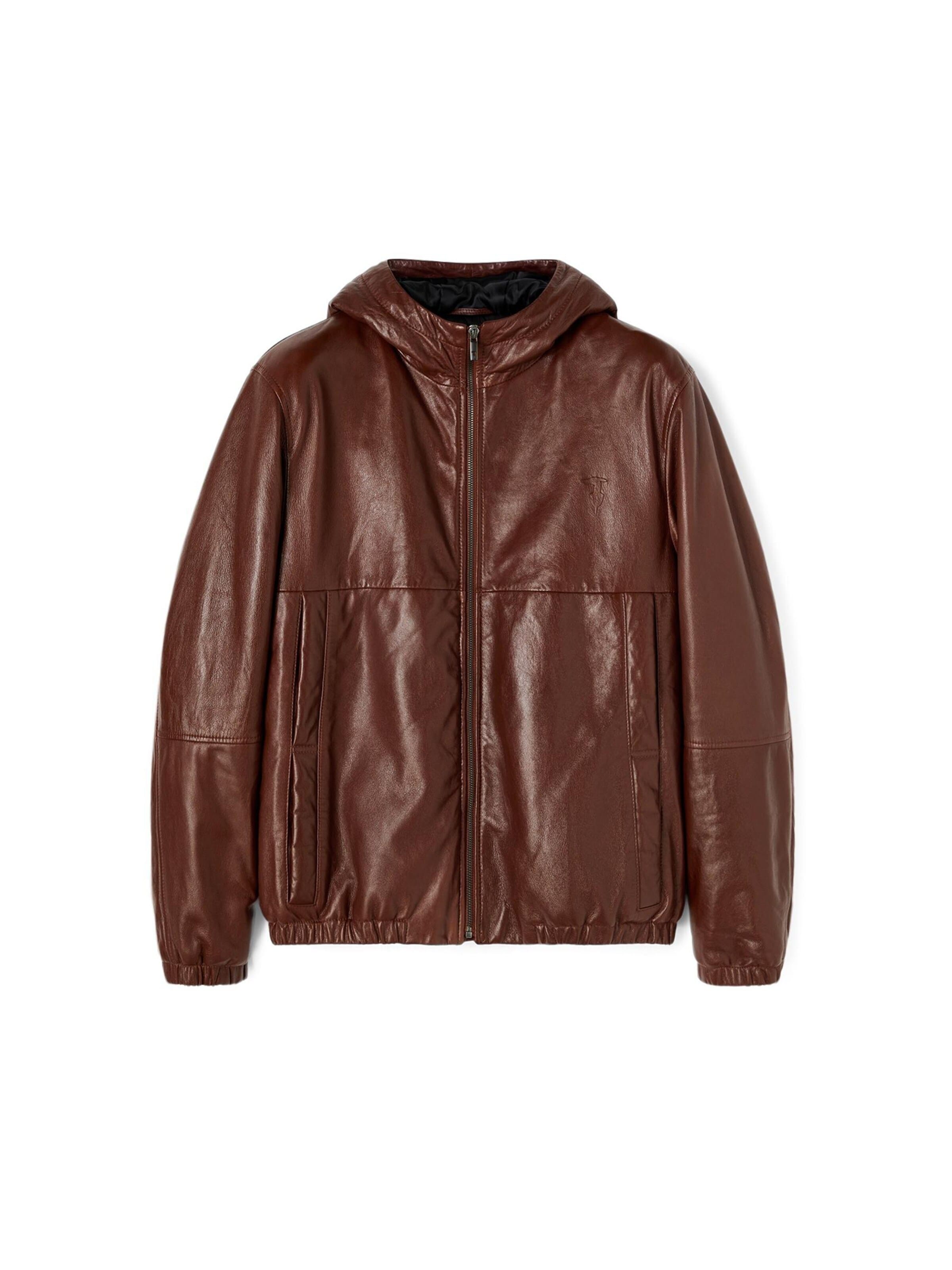 Veste mi-saison Trussardi en marron : devant