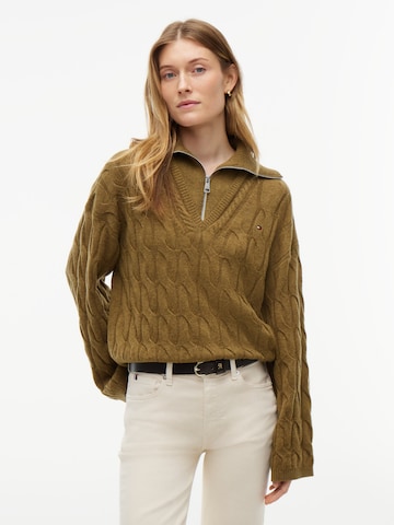 TOMMY HILFIGER - Jersey en verde: frente