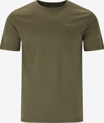 ENDURANCE قميص عملي 'VERNON' بلون أخضر: الأمام