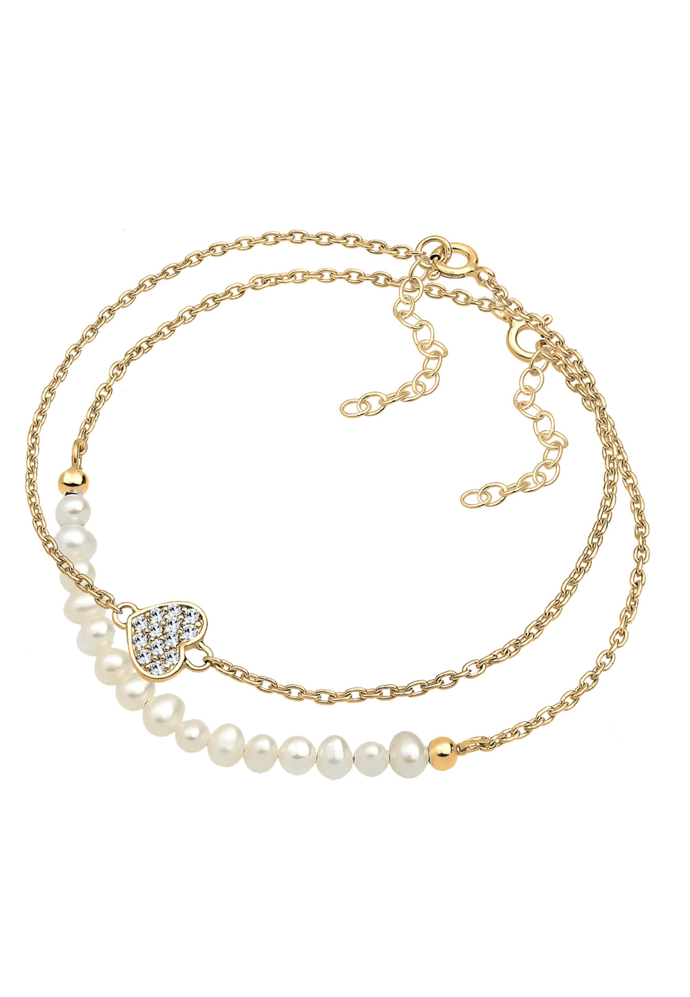 ELLI Schmuckset in Weiß: Vorderseite