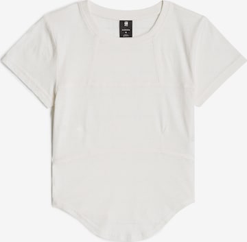 T-shirt 'Corset' G-STAR en blanc : devant