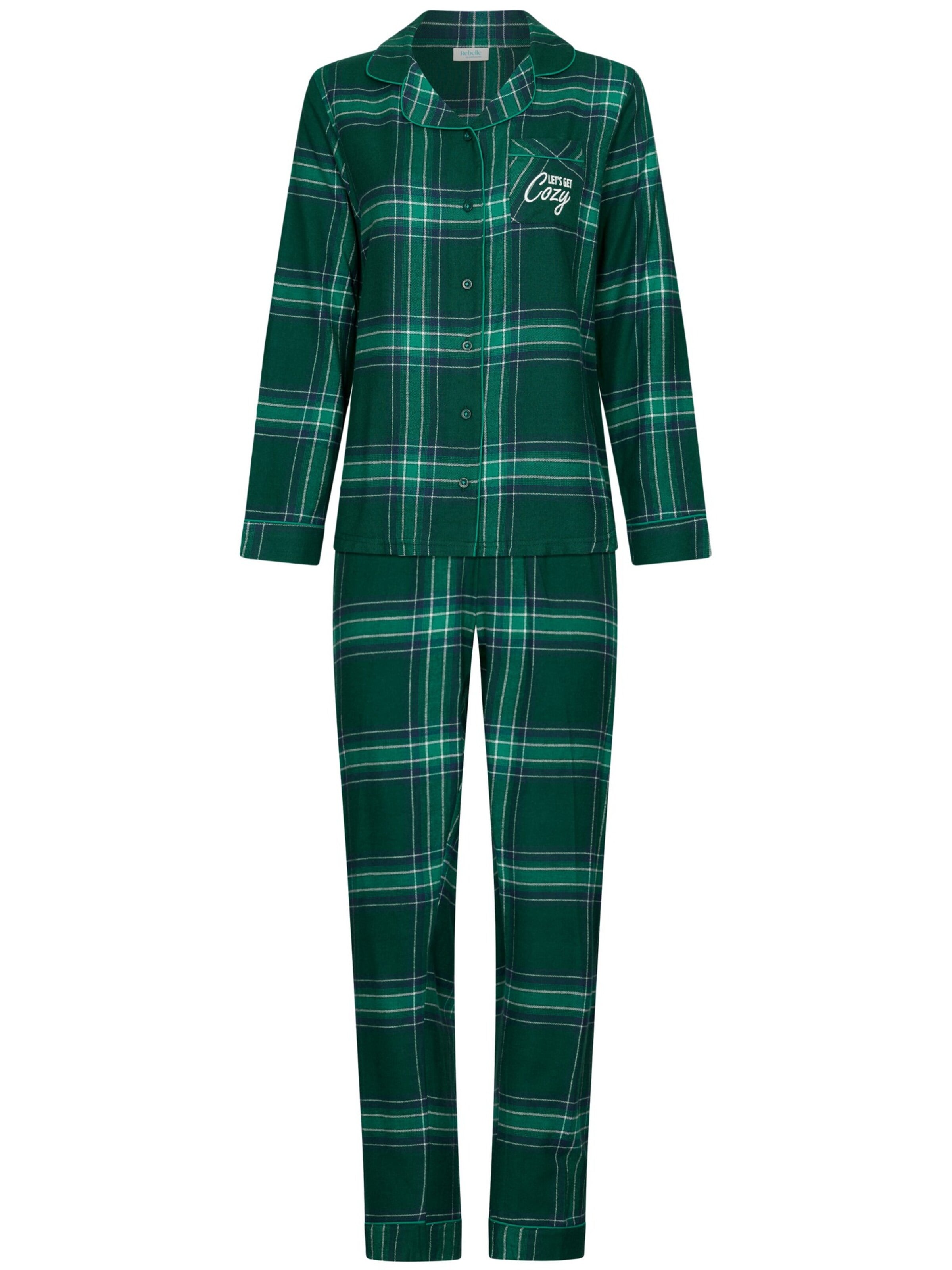 Rebelle Pajama 'Cozy' in Green