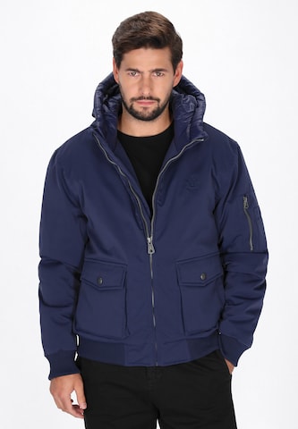 Veste mi-saison DreiMaster Vintage en bleu : devant