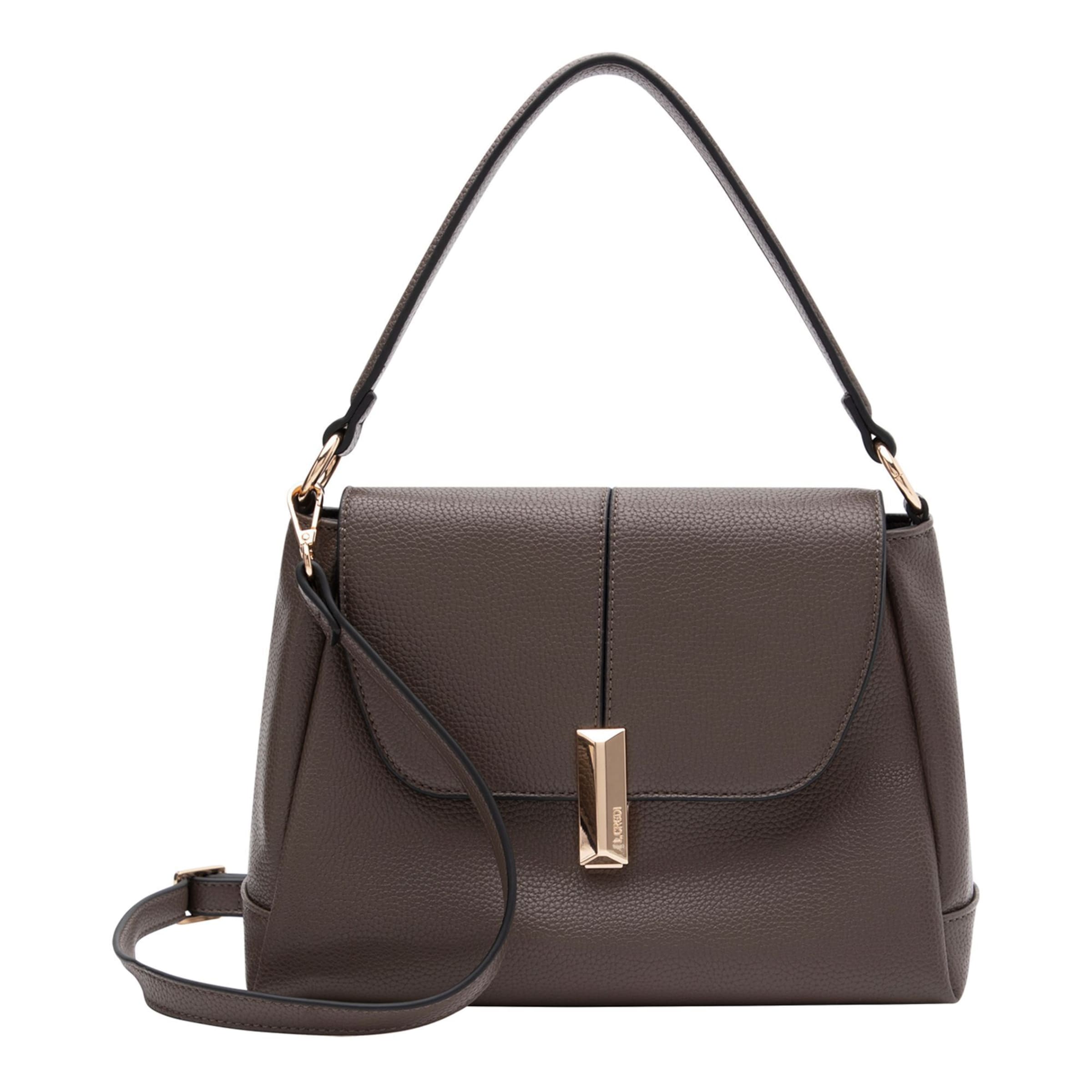 L.CREDI Shoulder Bag 'Perdita' in Grey: front