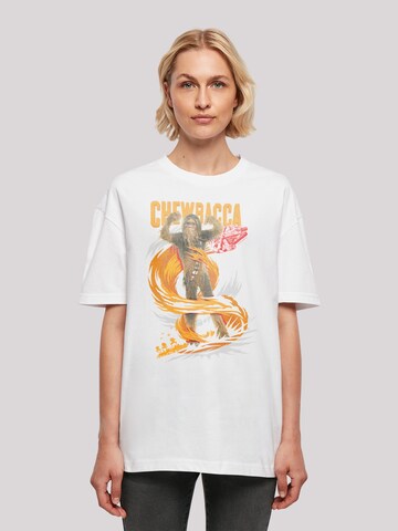F4NT4STIC T-Shirt 'Star Wars Chewbacca Gigantic' in Weiß: predná strana