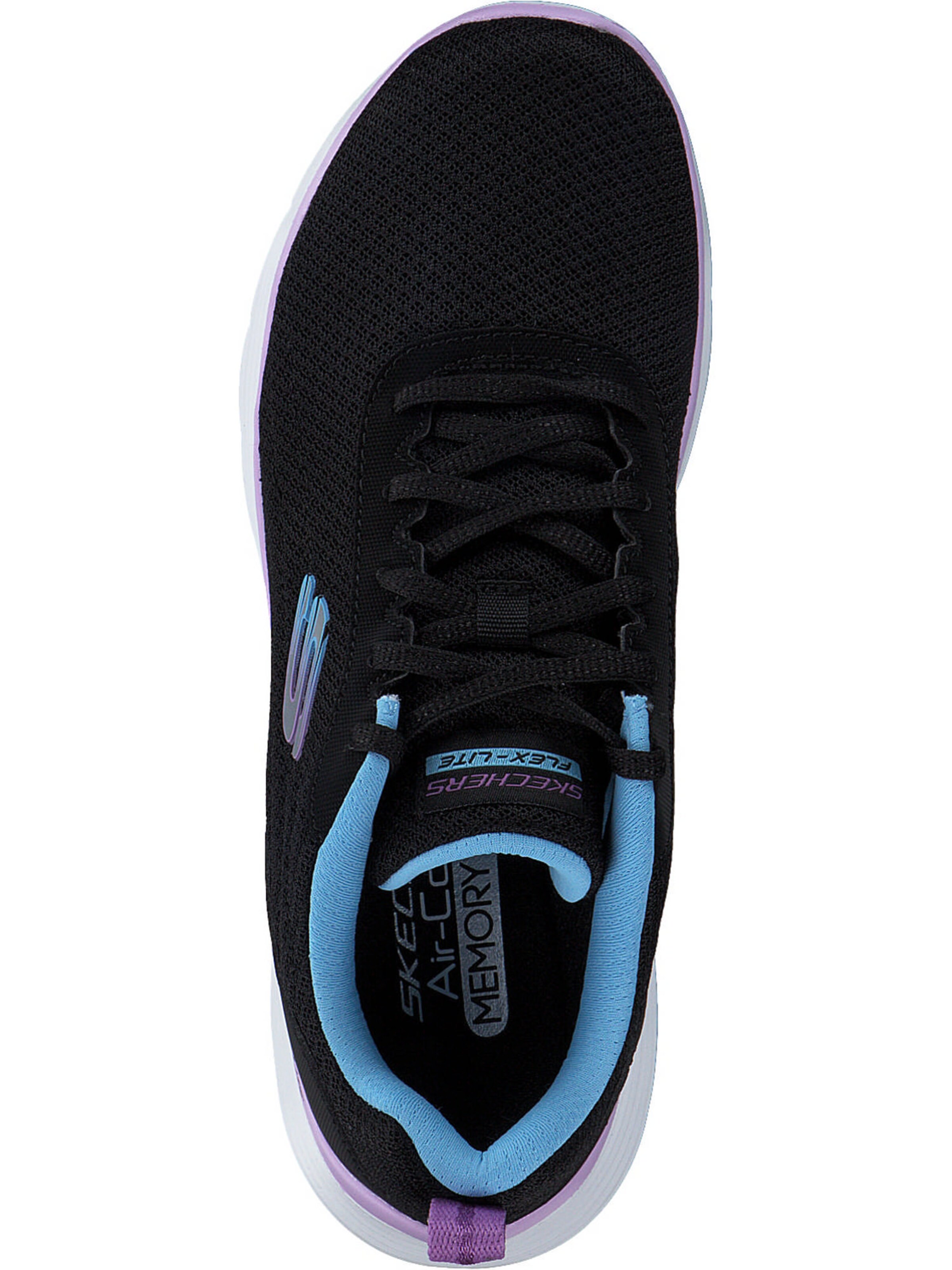 SKECHERS Veterschoen in Zwart