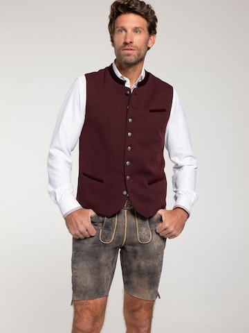 SPIETH & WENSKY Klederdracht gilet in Rood: voorkant
