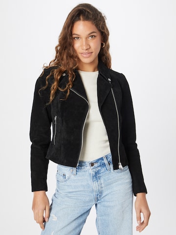 FREAKY NATION Between-Season Jacket 'Sunset Light' in Black: front