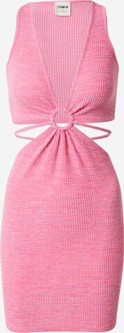 ABOUT YOU x Laura Giurcanu Letnia sukienka 'Emelie' w kolorze różowy: przód