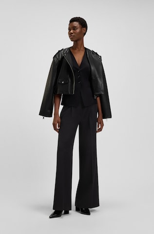 BOSS Orange Wide Leg Hose in Schwarz