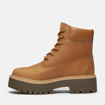 TIMBERLAND Schnürstiefelette in Braun