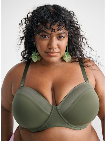 Invisible Soutien-gorge 'Leline' Devoted by Zizzi en vert : devant