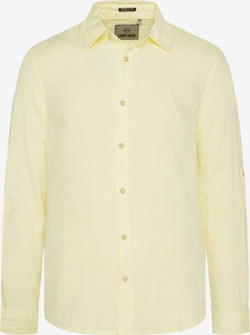CAMP DAVID Regular fit Button Up Shirt in Yellow: front