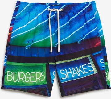 Superdry Board Shorts in Blue: front