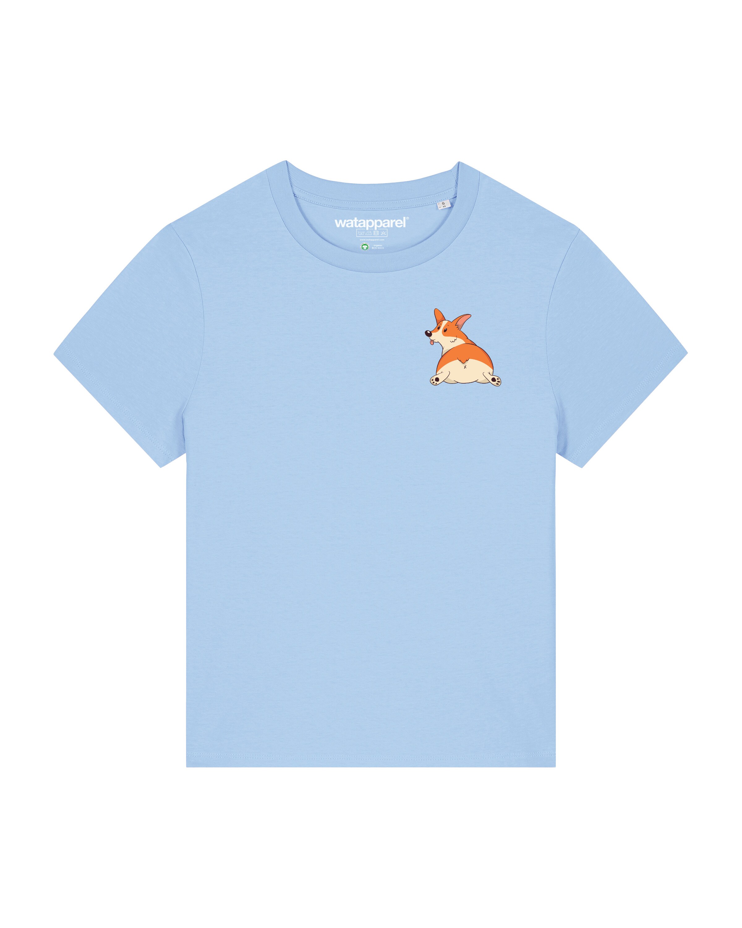 Watapparel Shirt 'Corgi' in Blue: front
