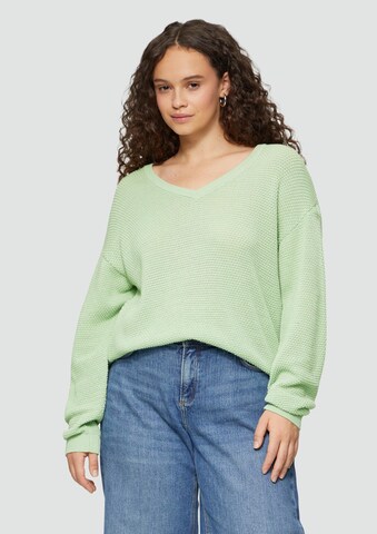 Pull-over QS en vert : devant