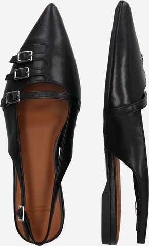 VAGABOND SHOEMAKERS Дамски обувки на ток с отворена пета 'HERMINE' в черно
